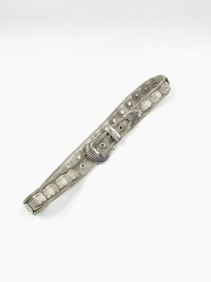 Women's Vintage Heavy Metal Silver Belt S/M - The Harlequin