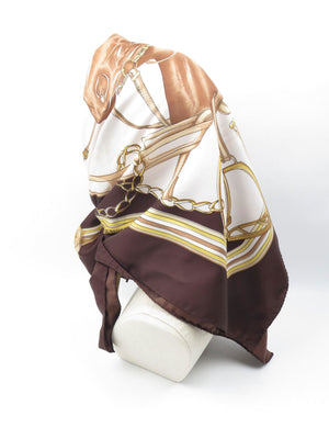 Women's Vintage Horse Bit Print Scarf - The Harlequin