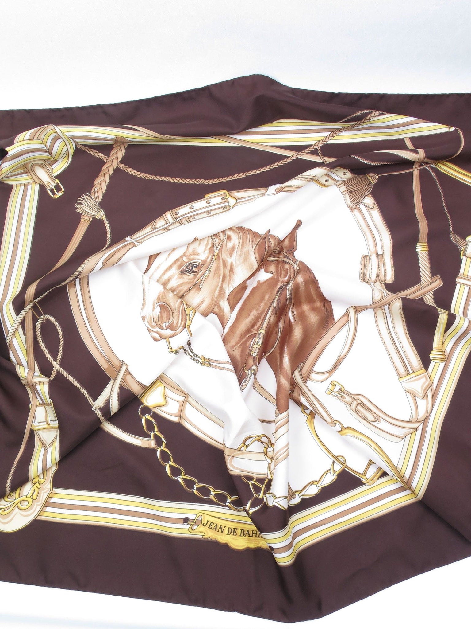 Women's Vintage Horse Bit Print Scarf - The Harlequin