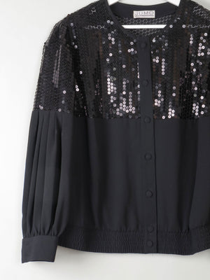 Women's Vintage Jacket With Sequin Detail M/L - The Harlequin