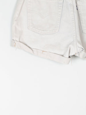 Women's Vintage Khaki High Waisted Levi’s Shorts 30" - The Harlequin