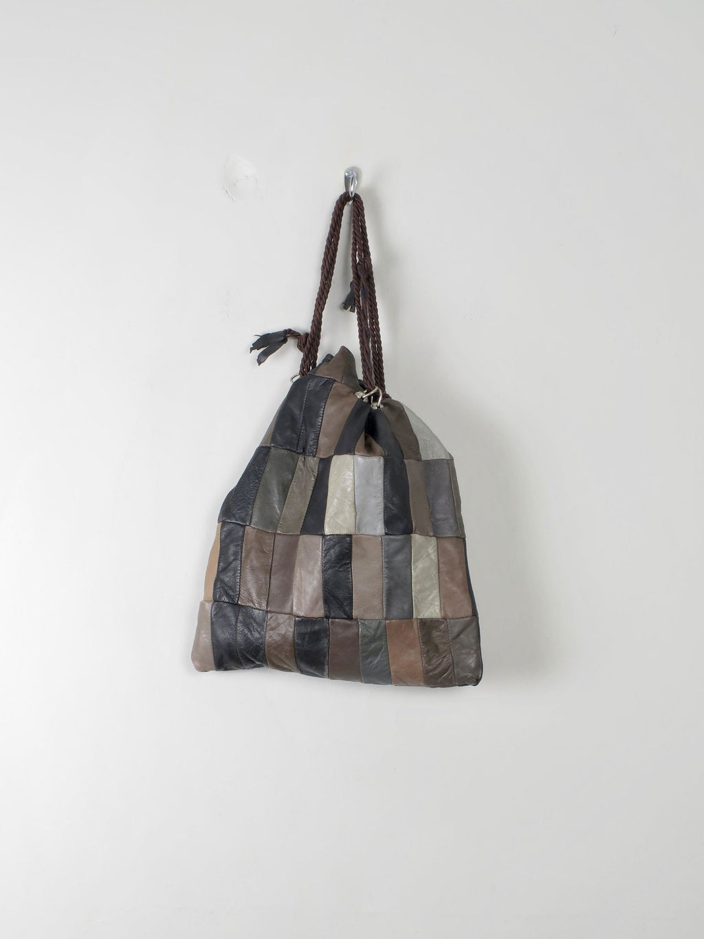 Women's Vintage Leather Patchwork Bag - The Harlequin