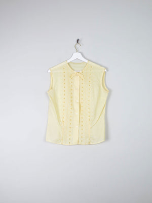 Women's Vintage Lemon Blouse S - The Harlequin