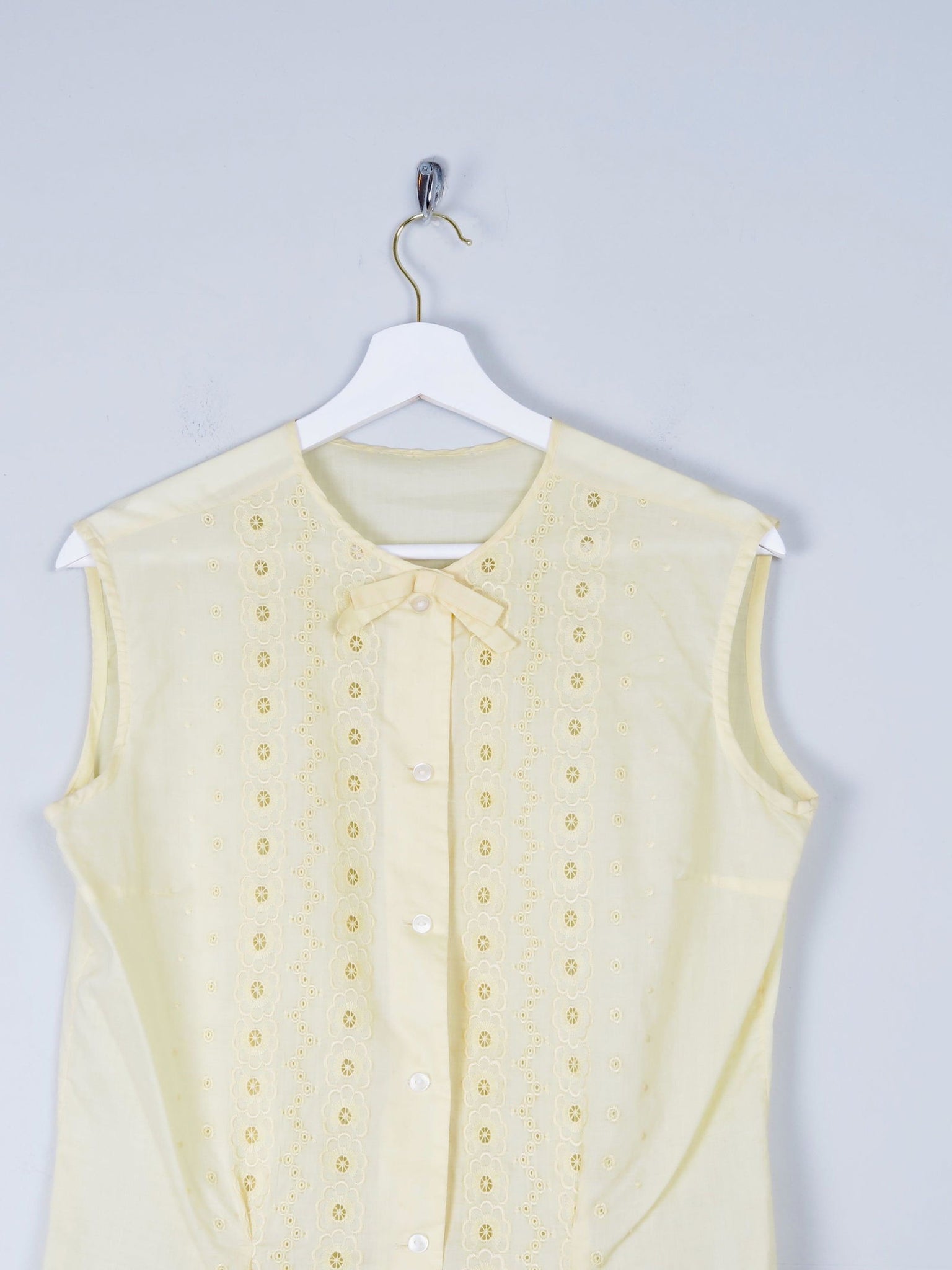 Women's Vintage Lemon Blouse S - The Harlequin