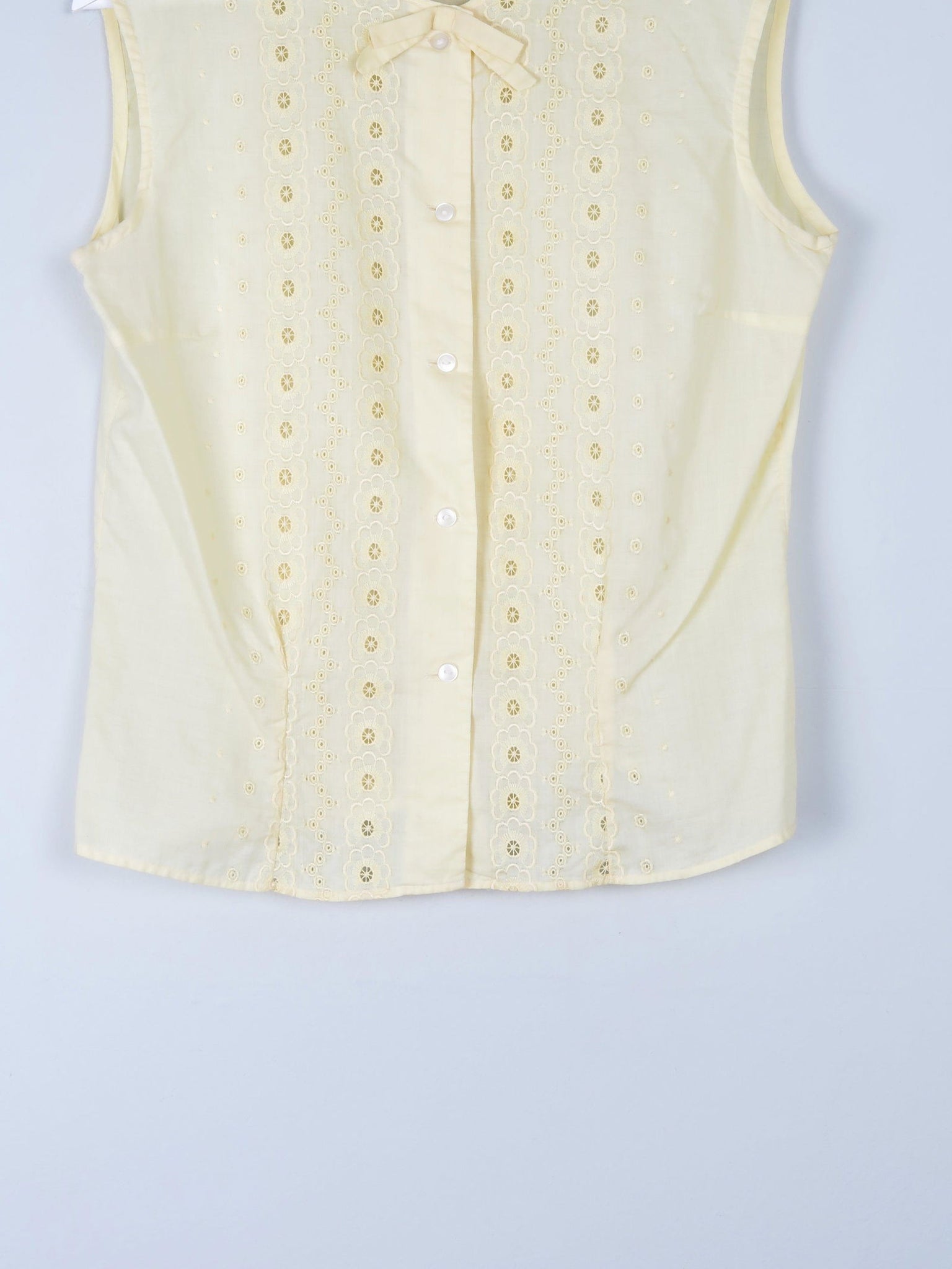 Women's Vintage Lemon Blouse S - The Harlequin