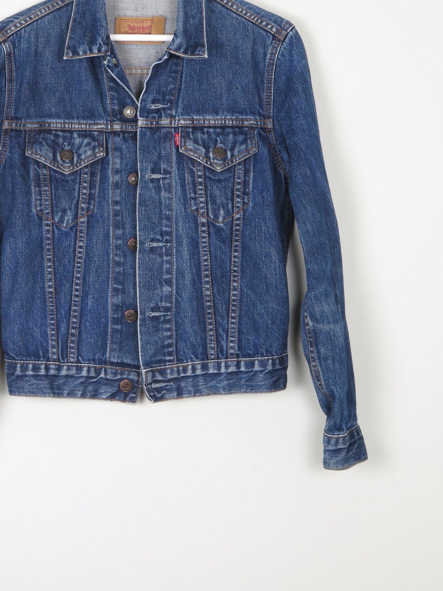 Women's Vintage Levis Blue Denim Jacket XS - The Harlequin