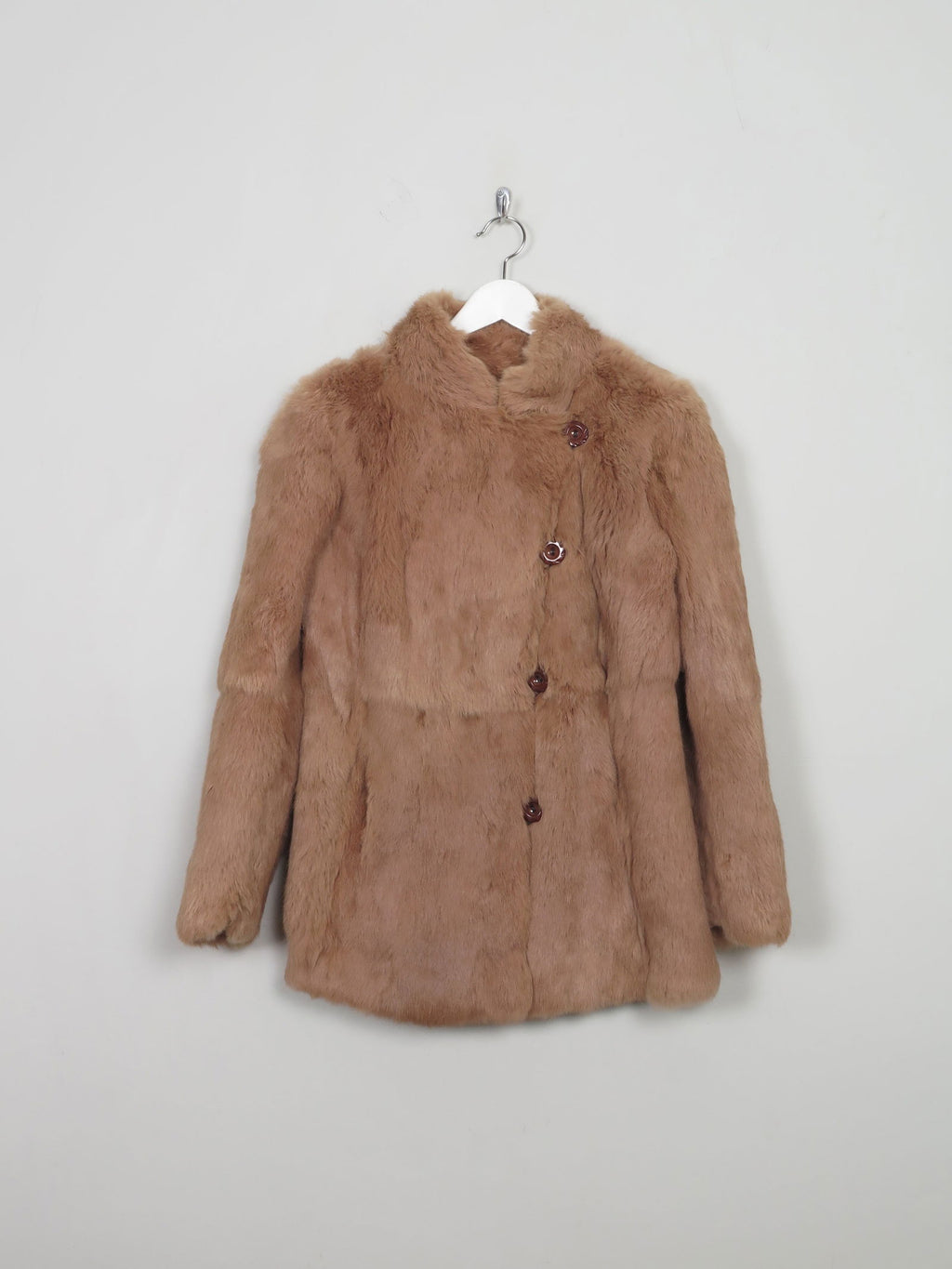 Women's Vintage Light Brown Fur Jacket S - The Harlequin