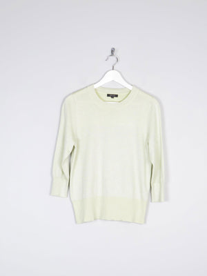 Women’s Vintage Lime Bruce By Bruce Oldfield Lurex Knit Style Top S - The Harlequin