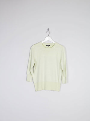 Women’s Vintage Lime Bruce By Bruce Oldfield Lurex Knit Style Top S - The Harlequin