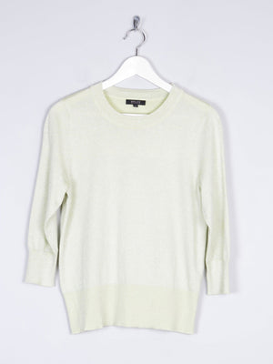 Women’s Vintage Lime Bruce By Bruce Oldfield Lurex Knit Style Top S - The Harlequin
