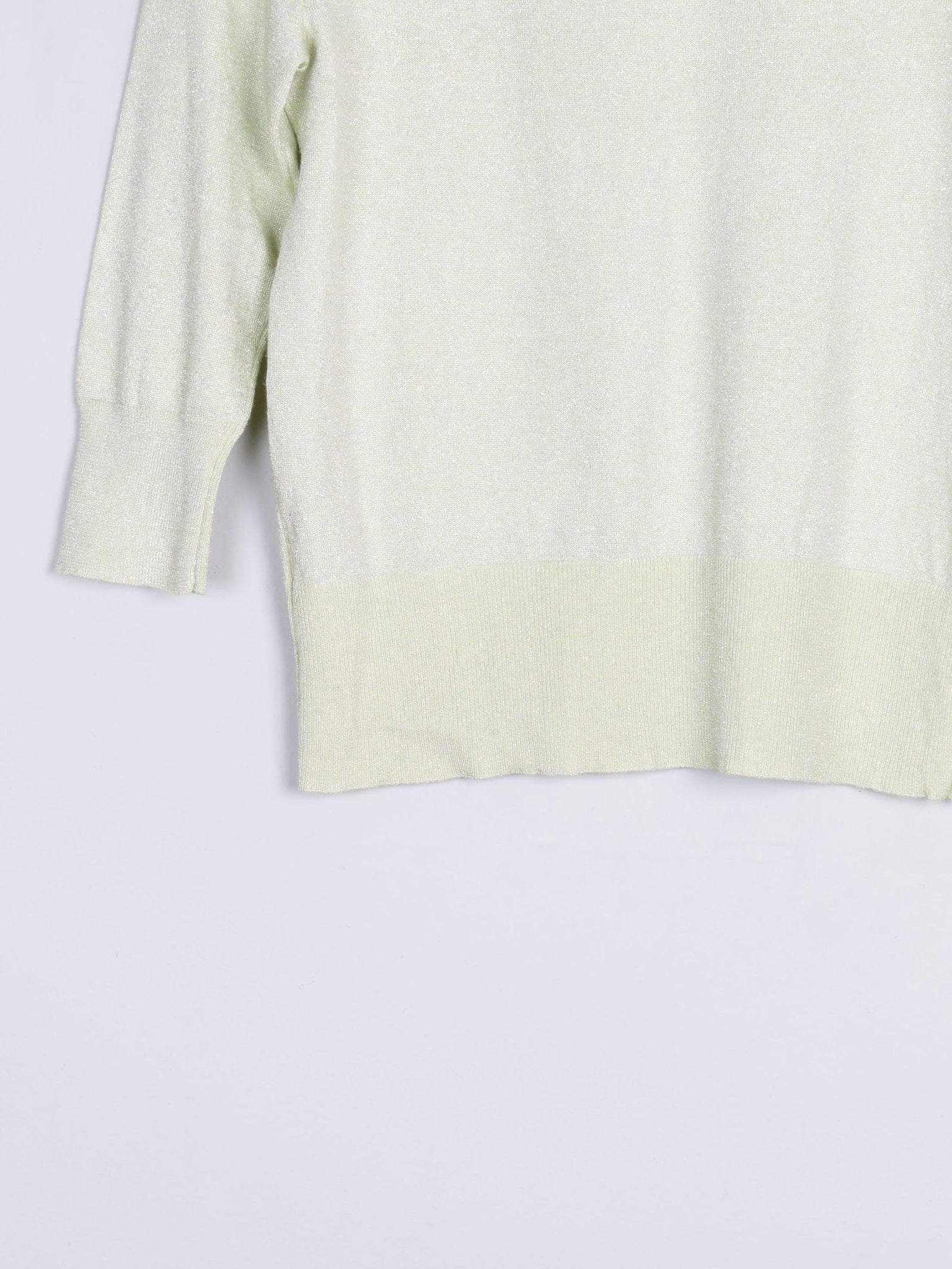 Women’s Vintage Lime Bruce By Bruce Oldfield Lurex Knit Style Top S - The Harlequin