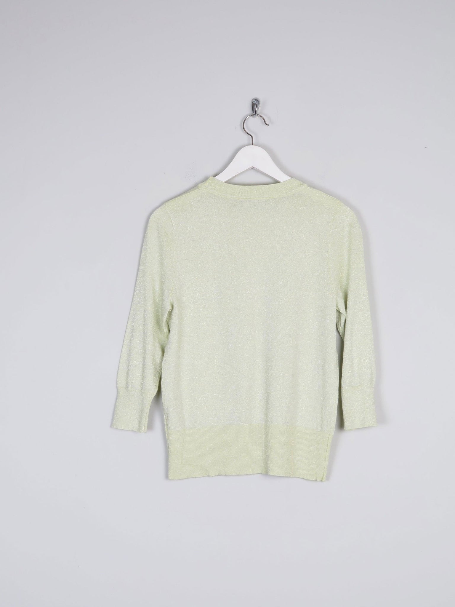 Women’s Vintage Lime Bruce By Bruce Oldfield Lurex Knit Style Top S - The Harlequin