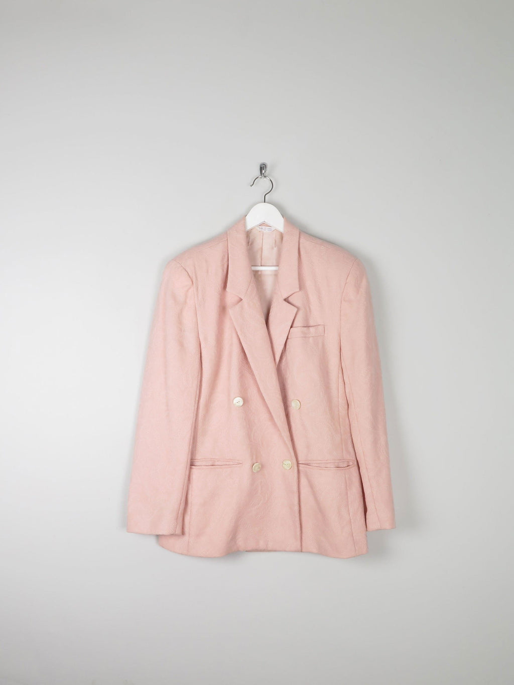 Women’s Vintage Liz Claiborne Pink Brocade Summer Jacket S/M - The Harlequin