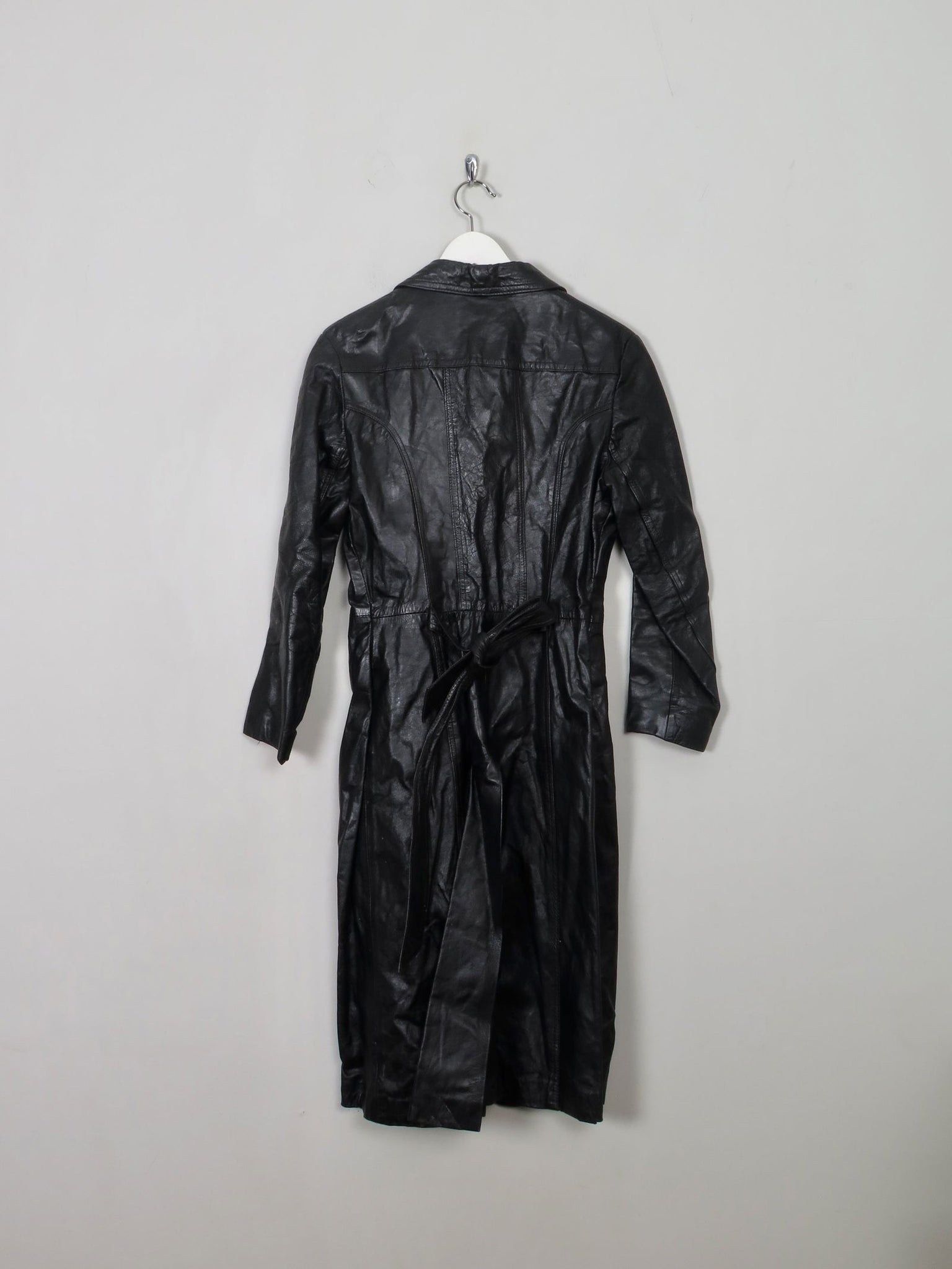 Women’s Vintage Long Leather Coat XS/S - The Harlequin