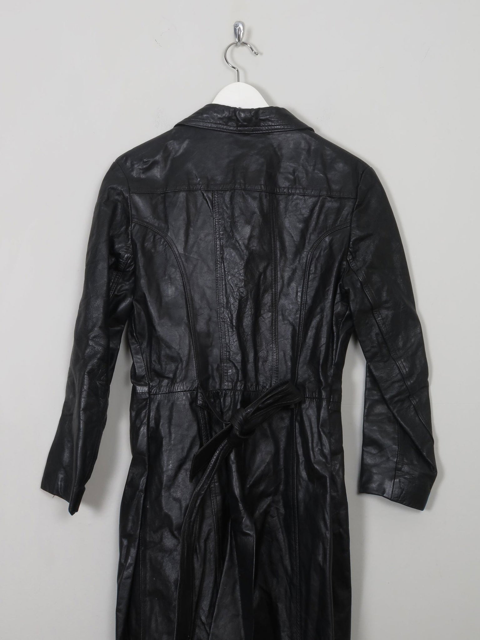 Women’s Vintage Long Leather Coat XS/S - The Harlequin