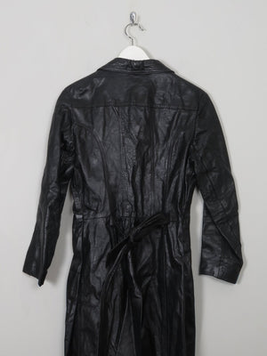 Women’s Vintage Long Leather Coat XS/S - The Harlequin