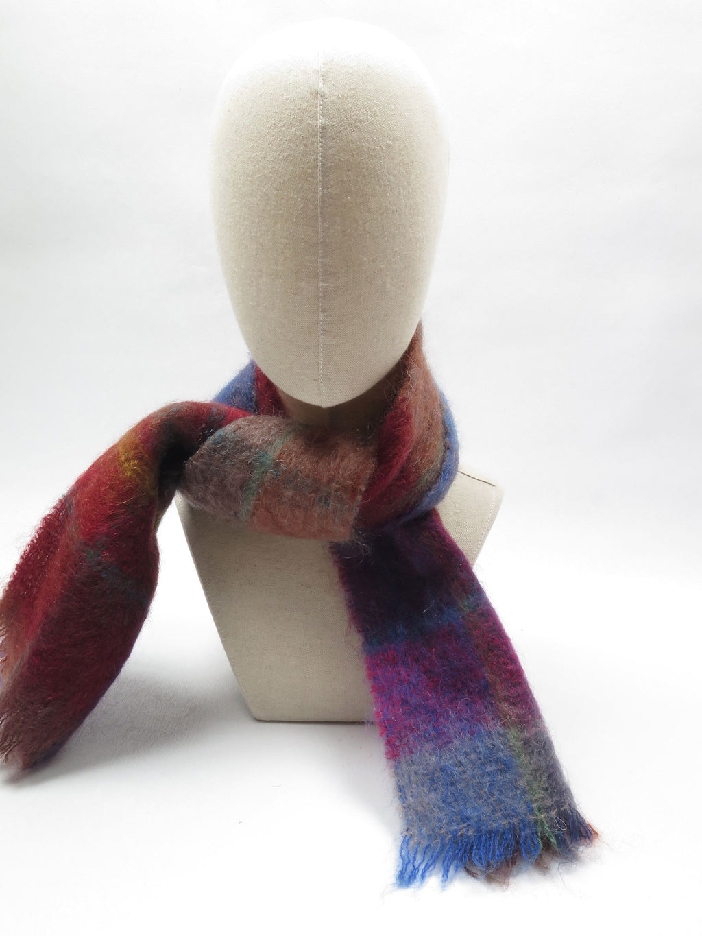 Women's Vintage Mohair Scarf - The Harlequin