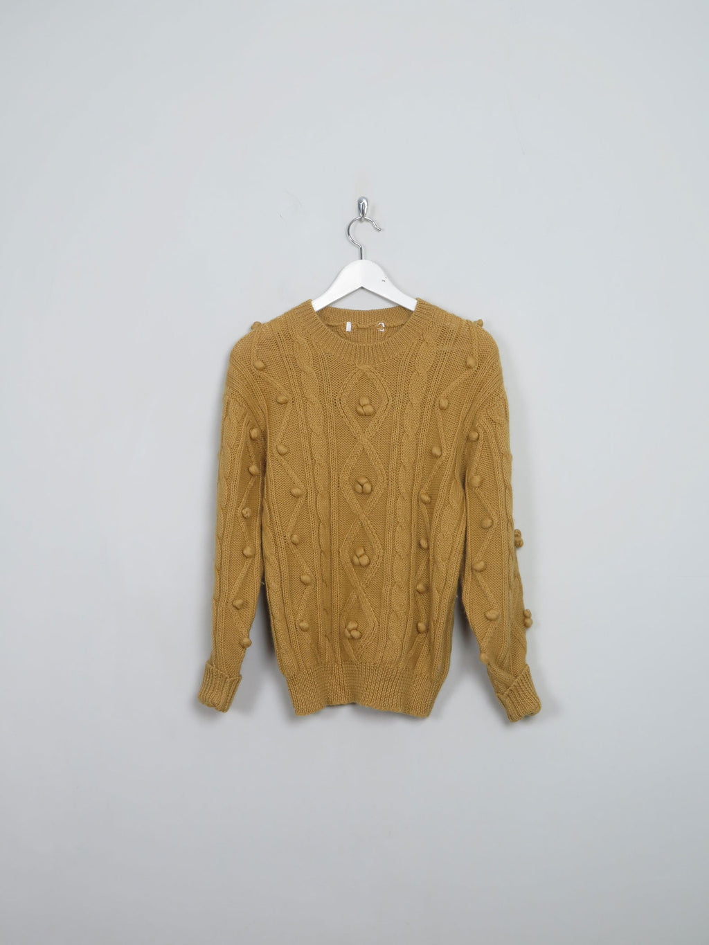 Women's Vintage Mustard Wool Jumper S/M - The Harlequin