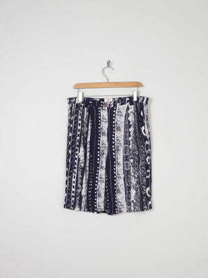 Women's Vintage Navy & White Long Shorts 12/14 - The Harlequin