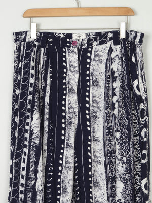 Women's Vintage Navy & White Long Shorts 12/14 - The Harlequin