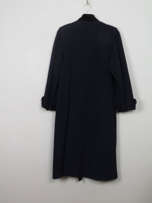 Women's Vintage Navy Wool Coat M - The Harlequin