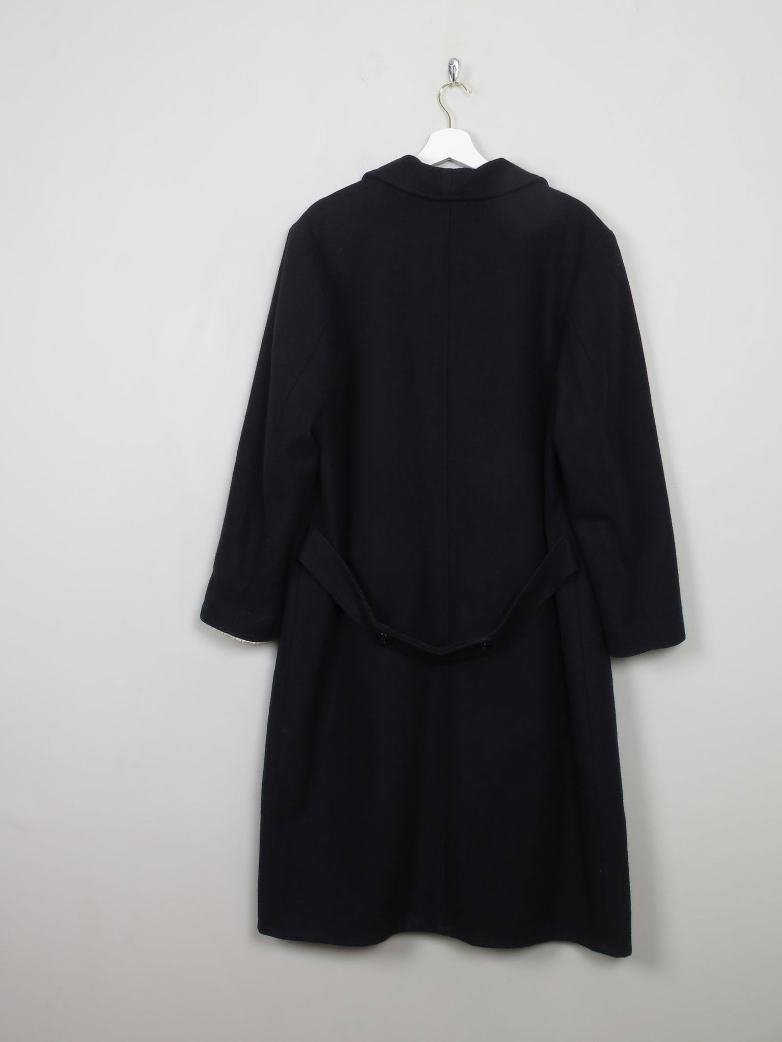 Women's Vintage Navy Wool Coat S/M - The Harlequin