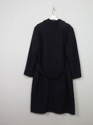 Women's Vintage Navy Wool Coat S/M - The Harlequin