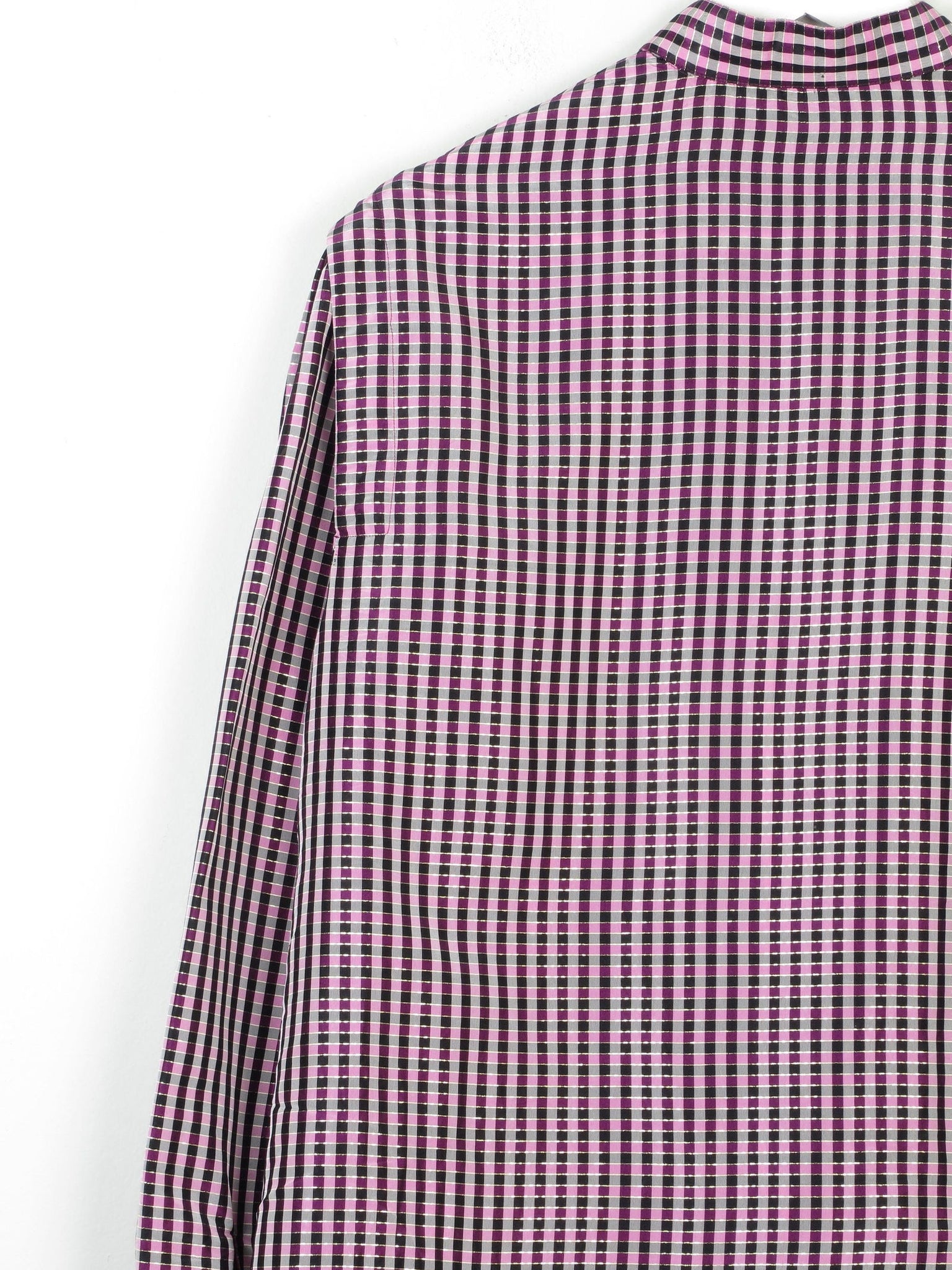 Women's Vintage Pink/Purple Taffeta Blouse M/L - The Harlequin
