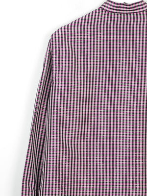 Women's Vintage Pink/Purple Taffeta Blouse M/L - The Harlequin