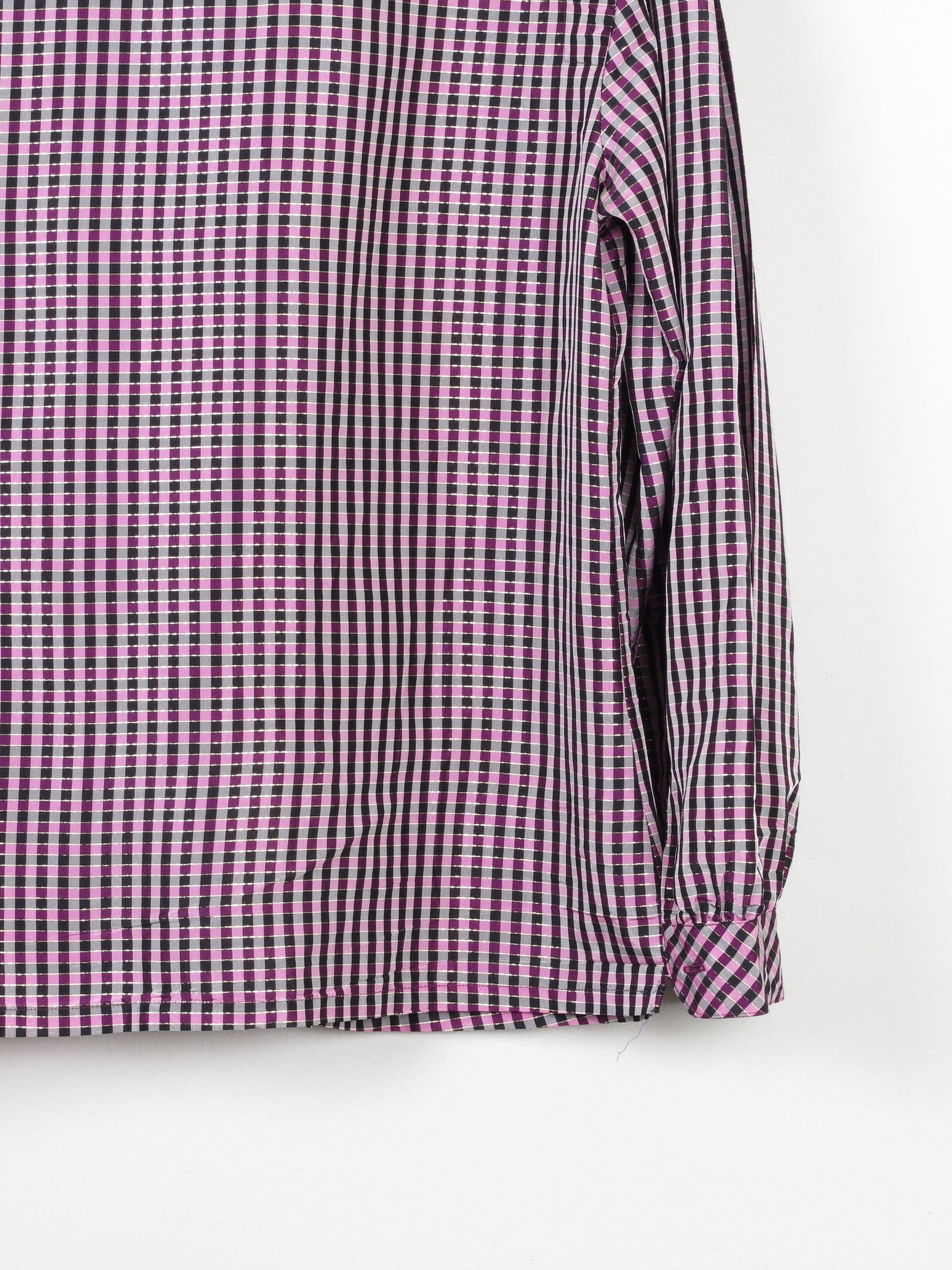 Women's Vintage Pink/Purple Taffeta Blouse M/L - The Harlequin