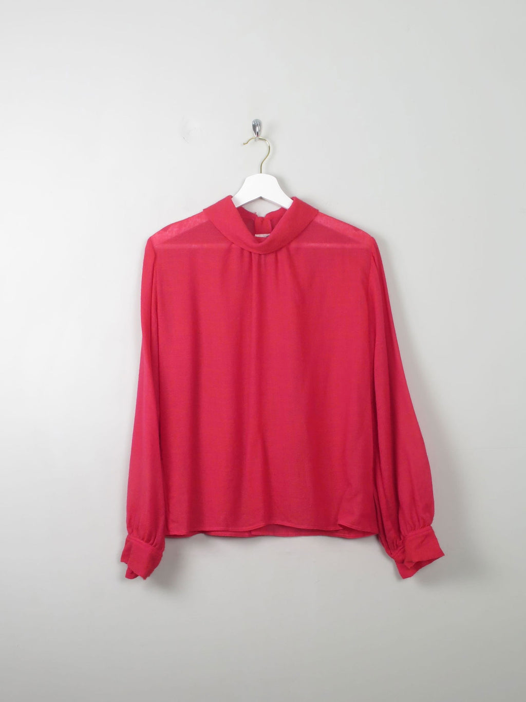 Women's Vintage Pink/Red Donald Davies Blouse M - The Harlequin