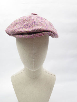 Women's Vintage Pink Tweed Cap XS/S - The Harlequin