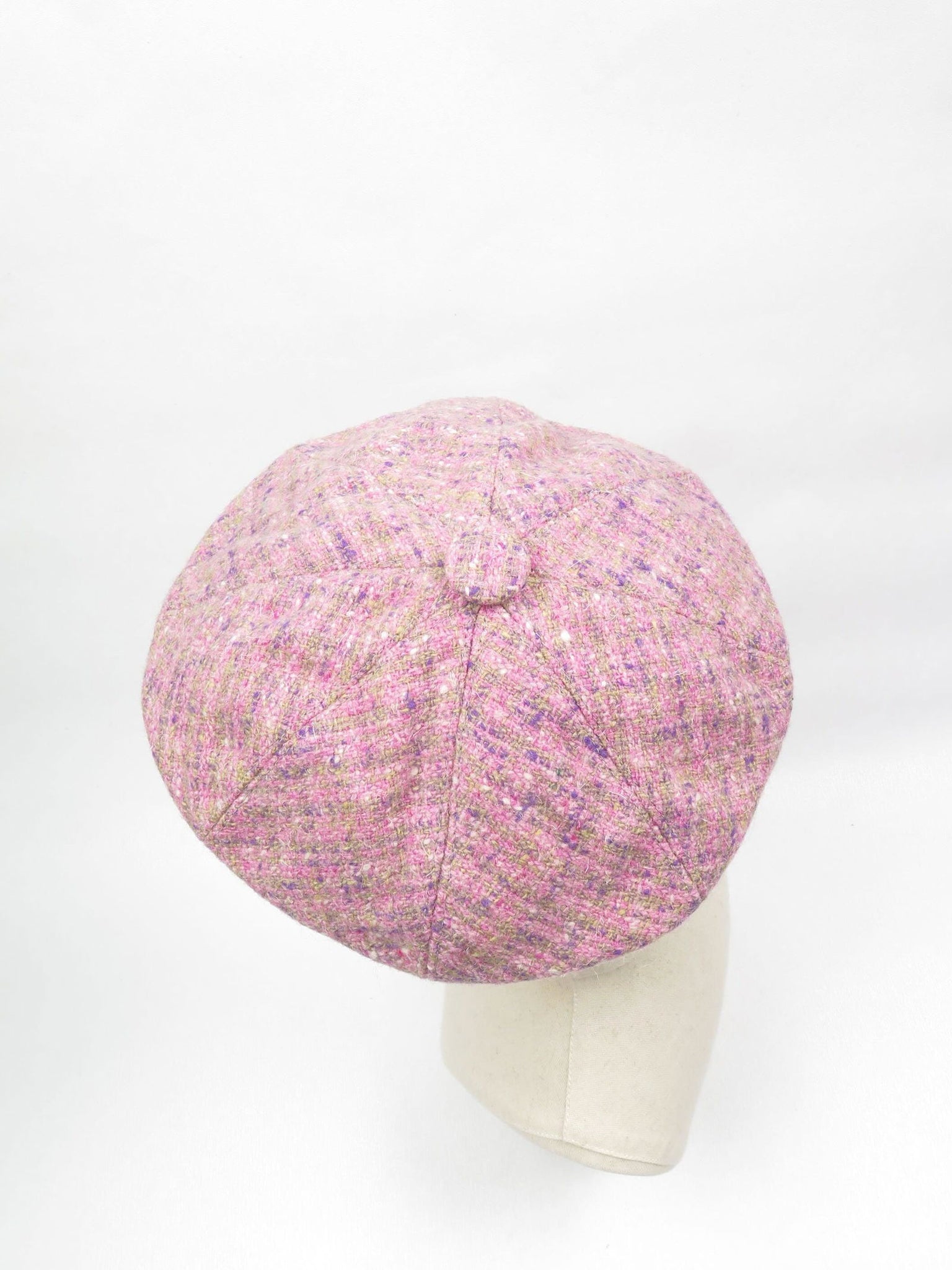 Women's Vintage Pink Tweed Cap XS/S - The Harlequin