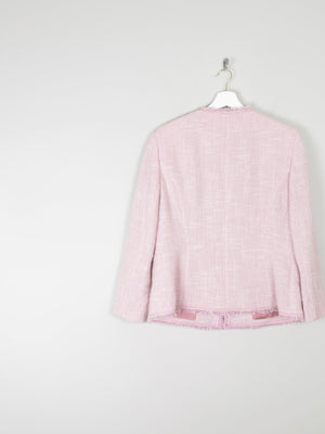 Women's Vintage  Pink Tweed Classic Betty Barclay Jacket  M - The Harlequin