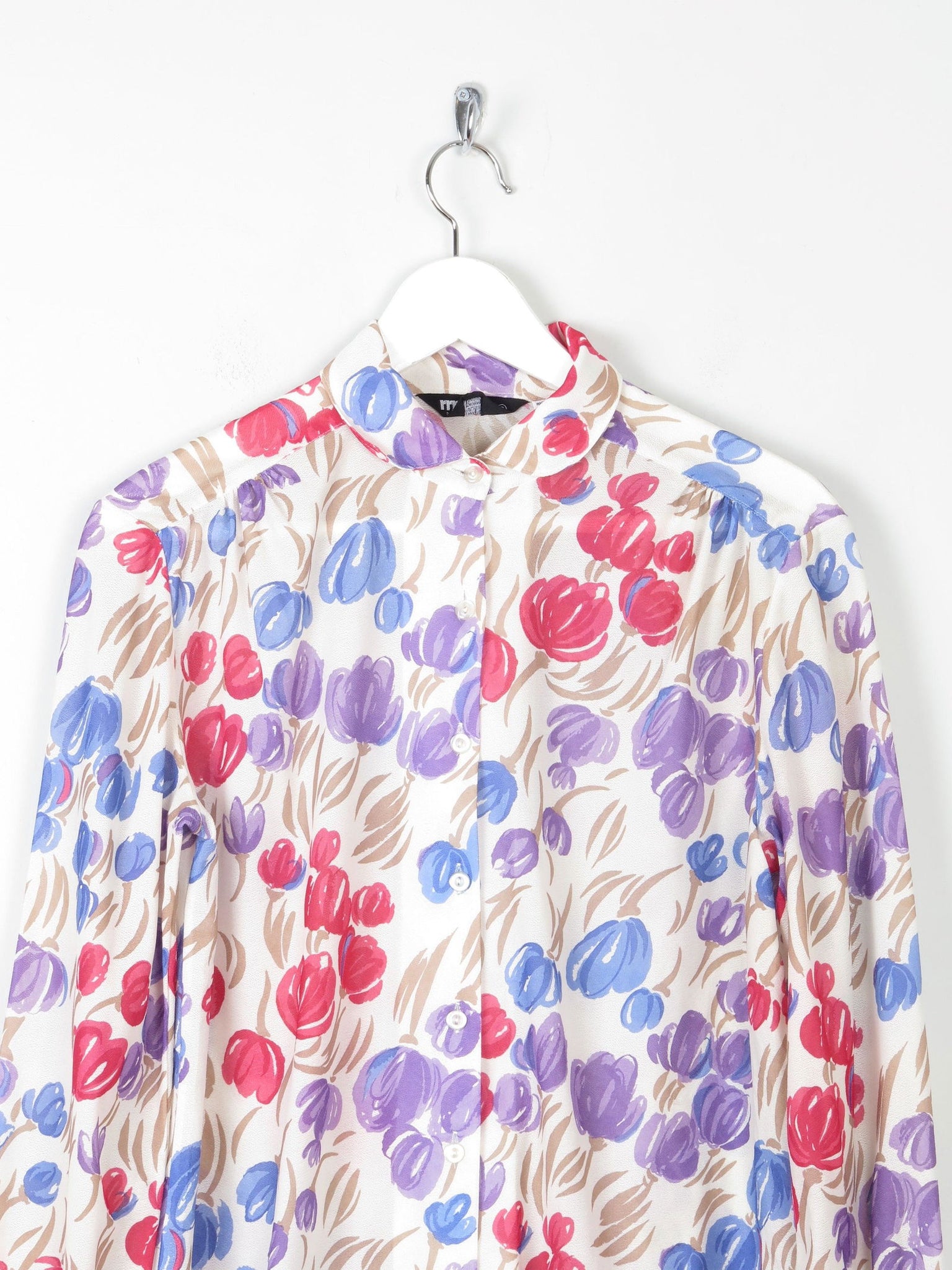 Women's Vintage Printed  Blouse S/M - The Harlequin