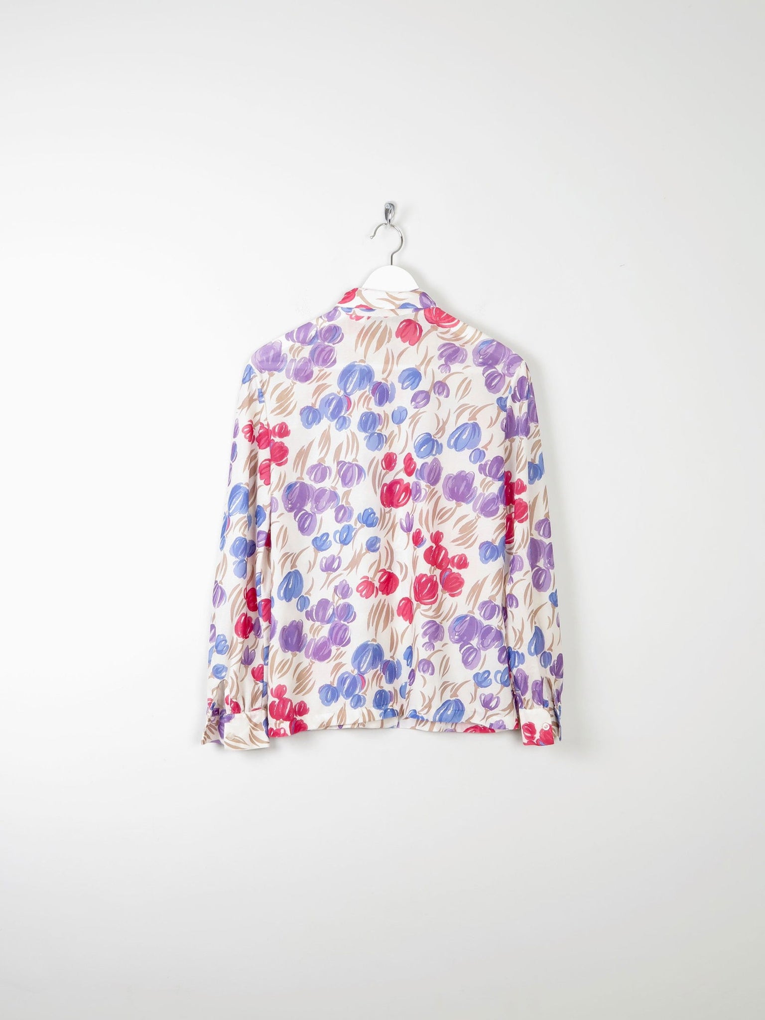 Women's Vintage Printed  Blouse S/M - The Harlequin