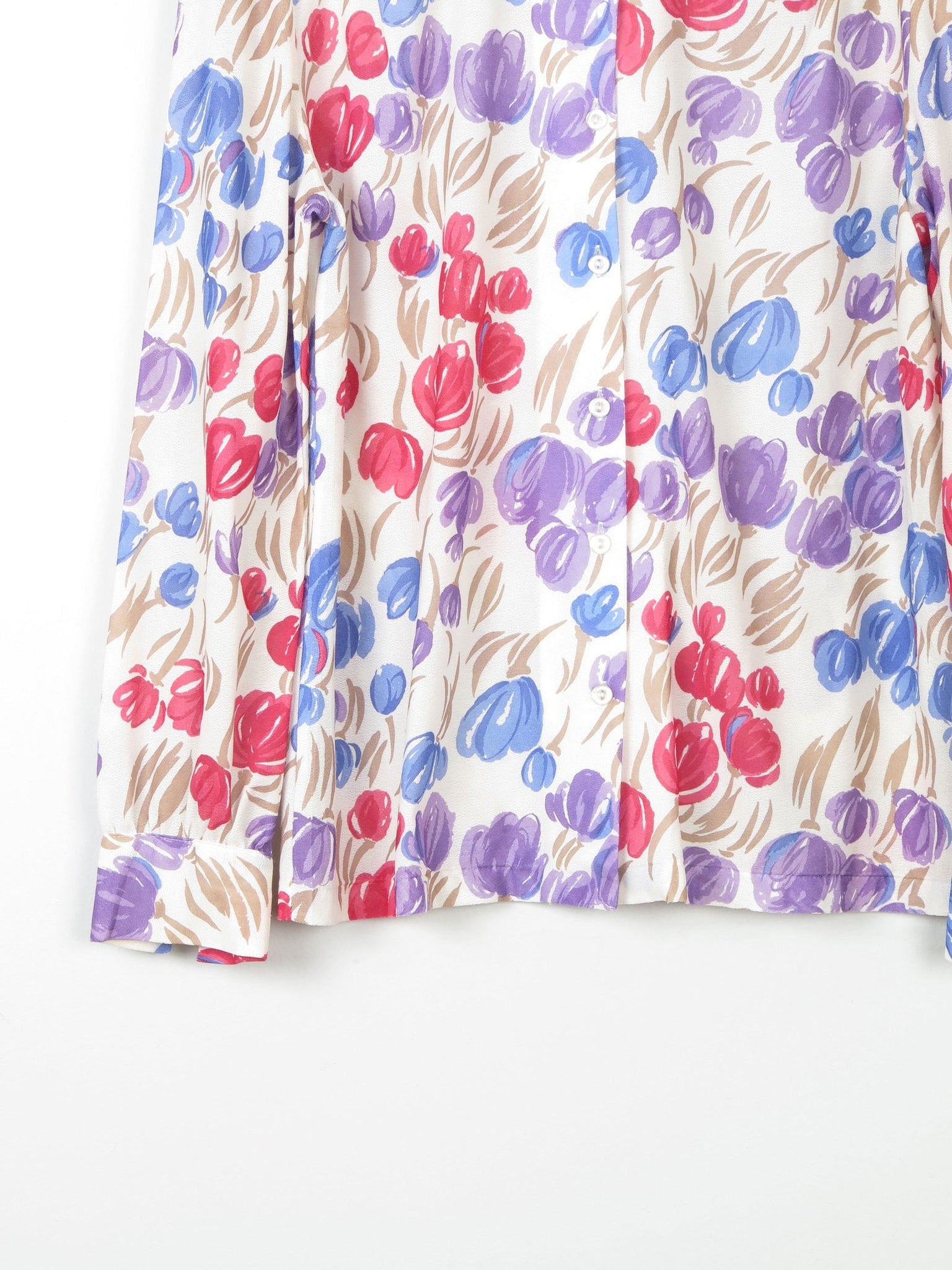 Women's Vintage Printed  Blouse S/M - The Harlequin