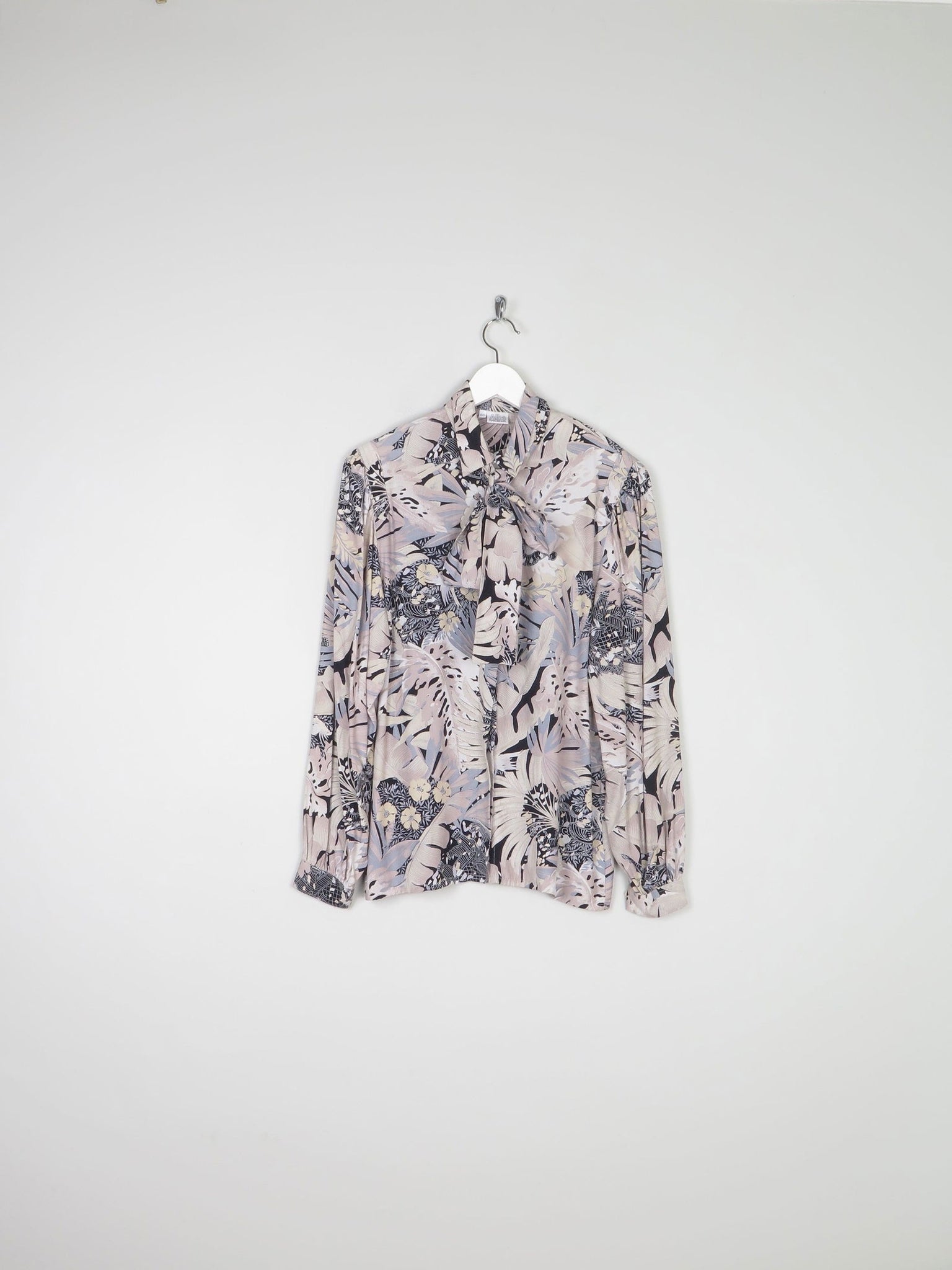 Women’s Vintage Printed Blouse With Print Long Sleeved M - The Harlequin