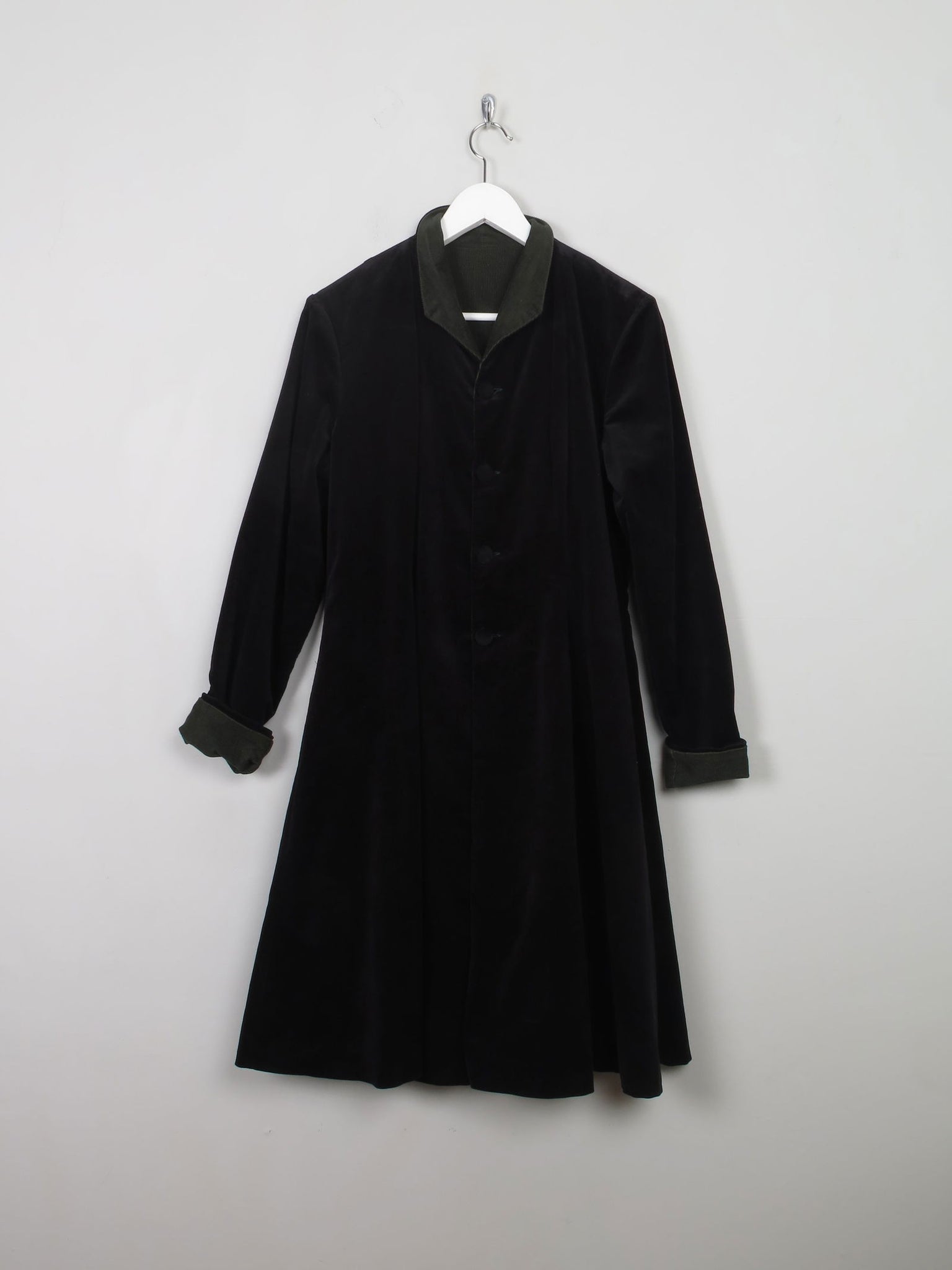 Women's Vintage Revisable Velvet & Corduroy Coat S/M - The Harlequin