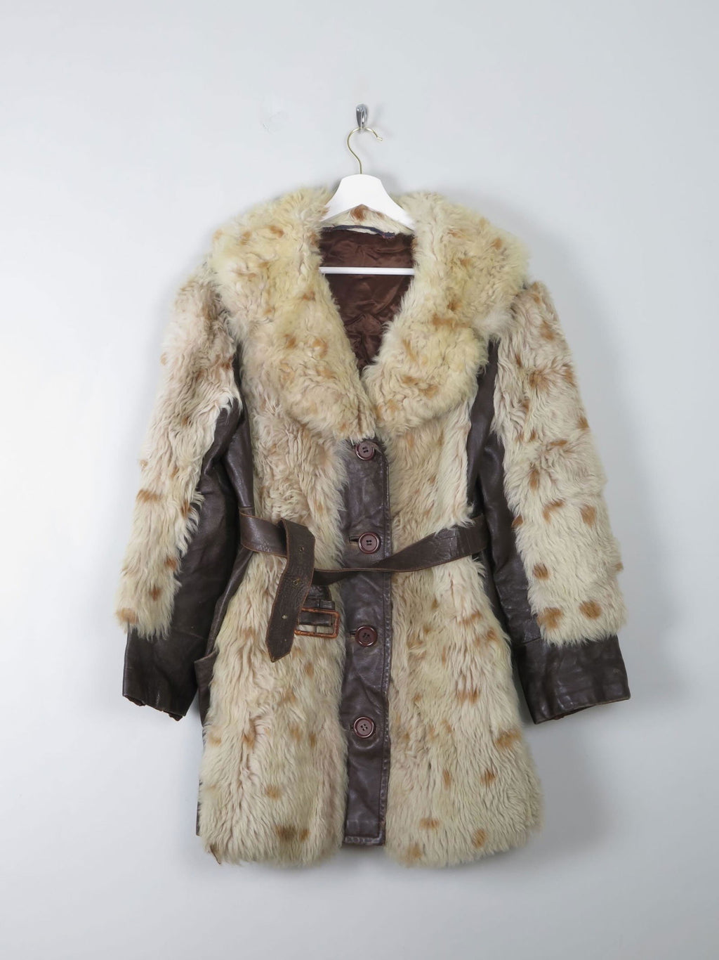 Women's Vintage Sheepskin & Leather M - The Harlequin
