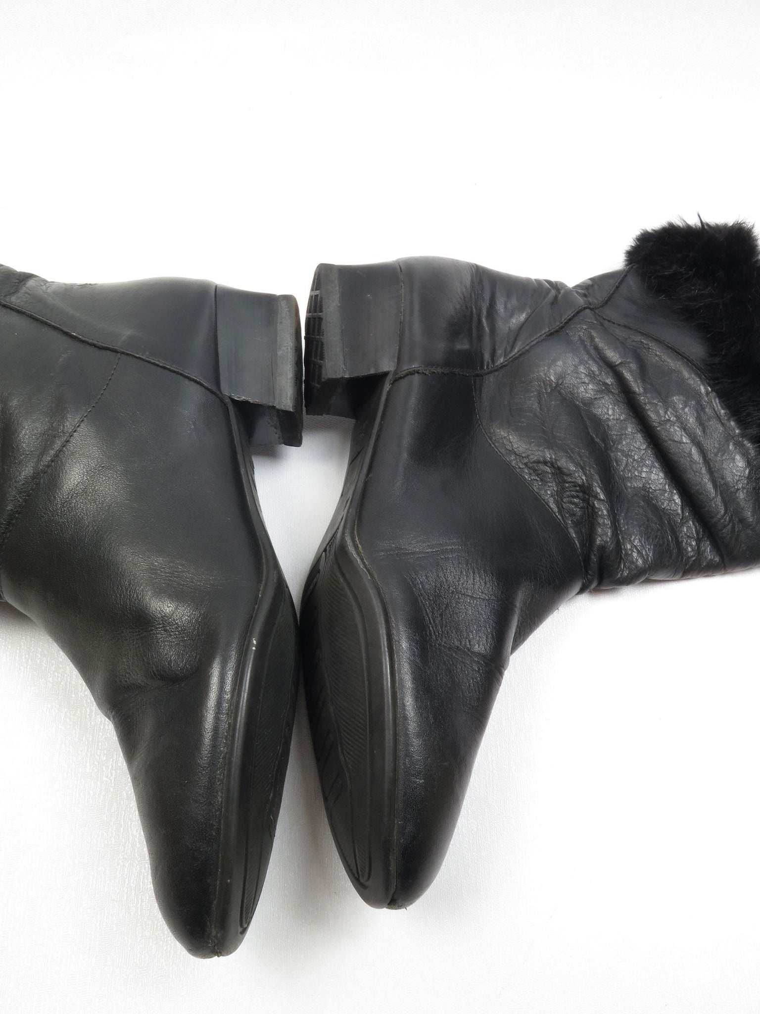 Women’s Vintage Short Leather Boots 7/40 - The Harlequin