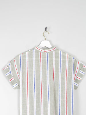 Women's Vintage Short Sleeve Striped Blouse 10/12 - The Harlequin