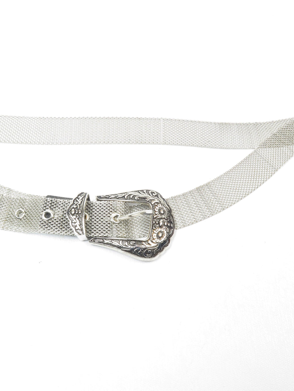 Women’s Vintage Silver Chain Mesh Western Belt S/M - The Harlequin