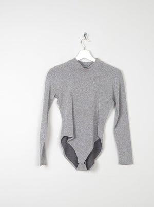 Women’s Vintage Silver Leotard Body Suit S/M - The Harlequin