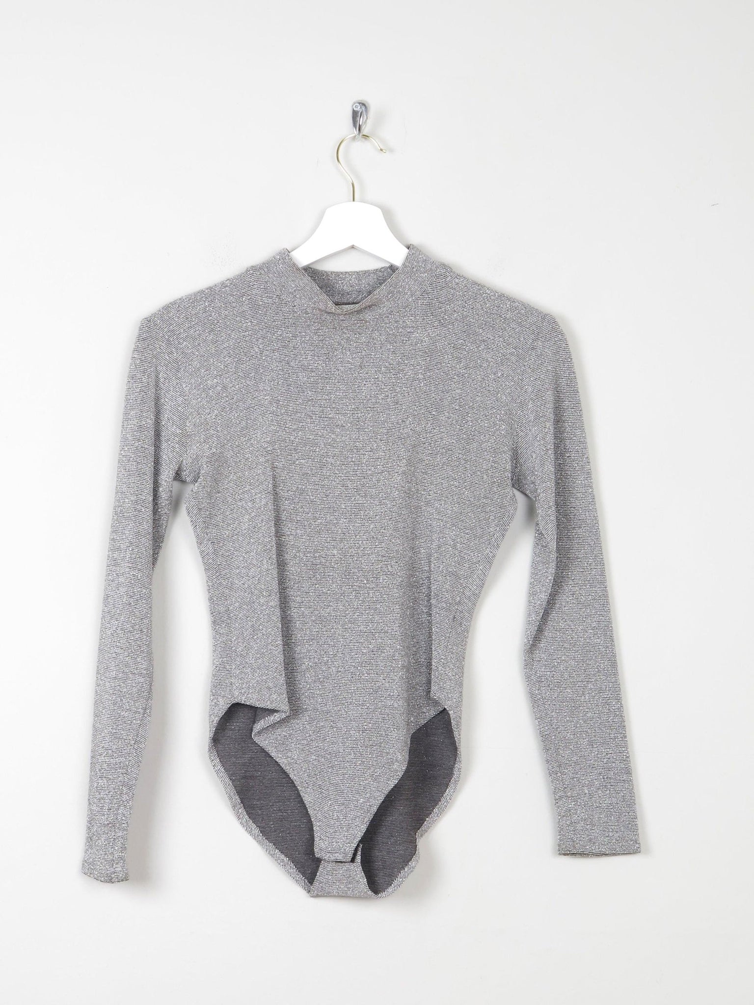 Women’s Vintage Silver Leotard Body Suit S/M - The Harlequin
