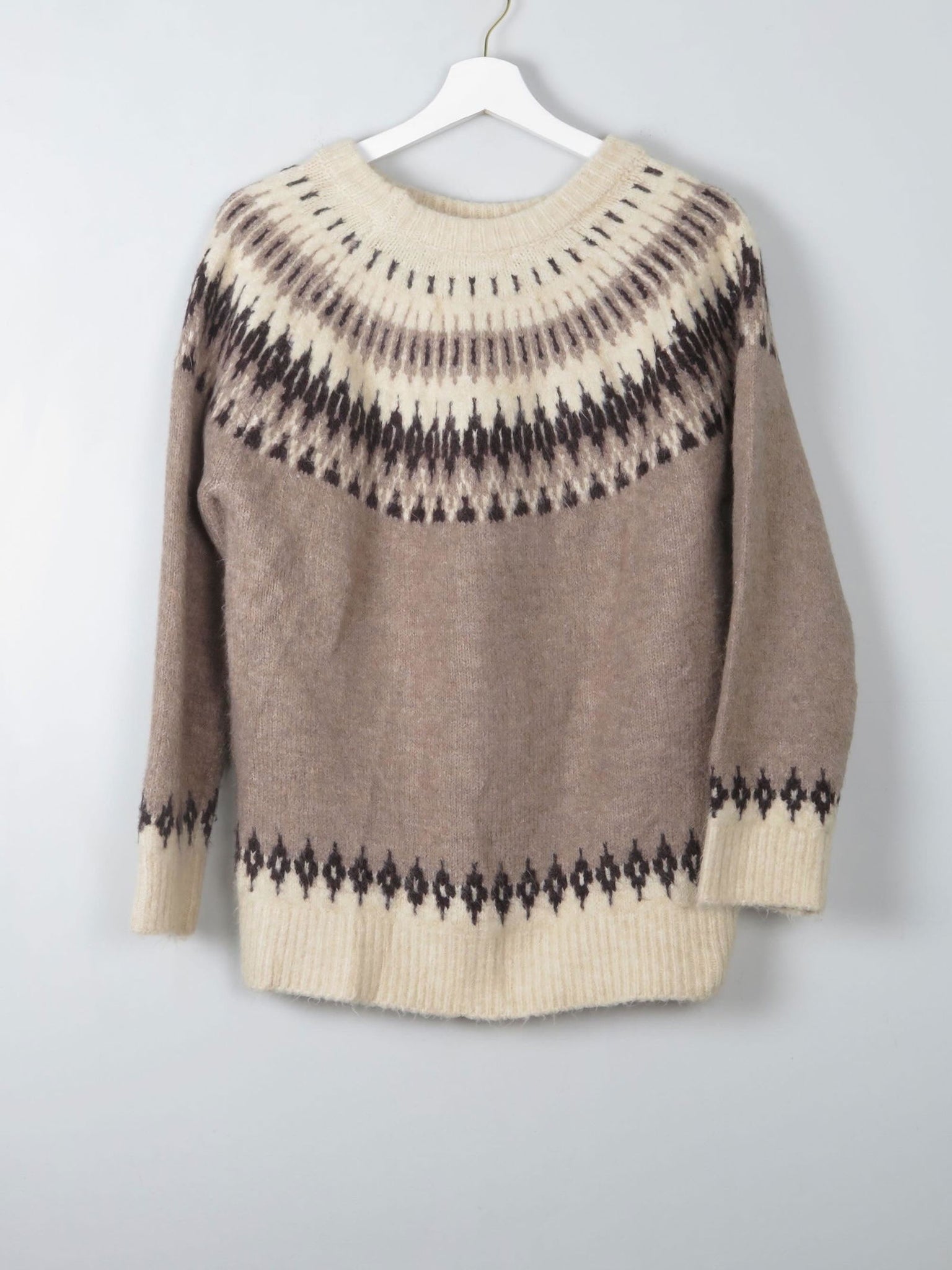 Women's Vintage Style Nordic  Jumper S/M - The Harlequin