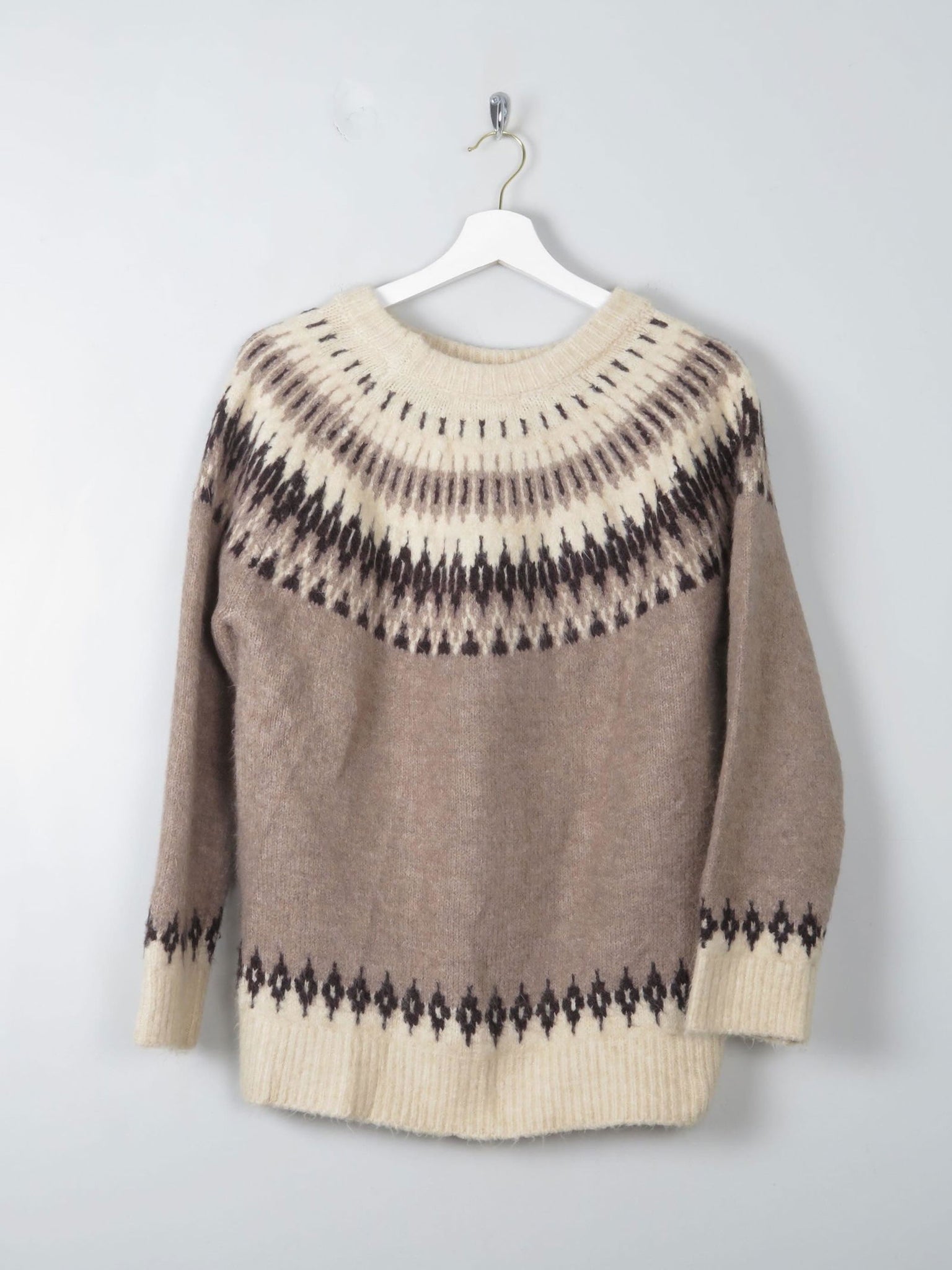Women's Vintage Style Nordic  Jumper S/M - The Harlequin