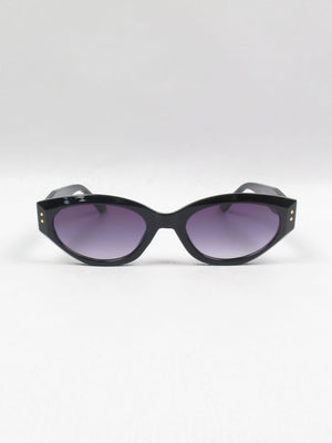 Women's Vintage Style Peggy Oval Sunglasses - The Harlequin