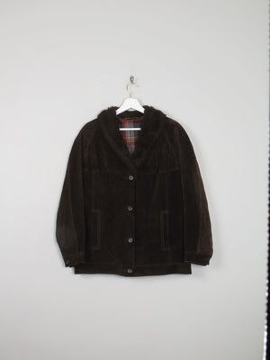 Women's Vintage Suede Jacket Brown 1960s S/M - The Harlequin