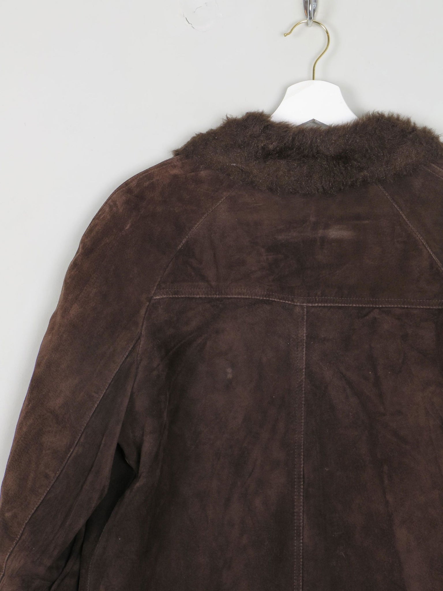 Women's Vintage Suede Jacket Brown 1960s S/M - The Harlequin